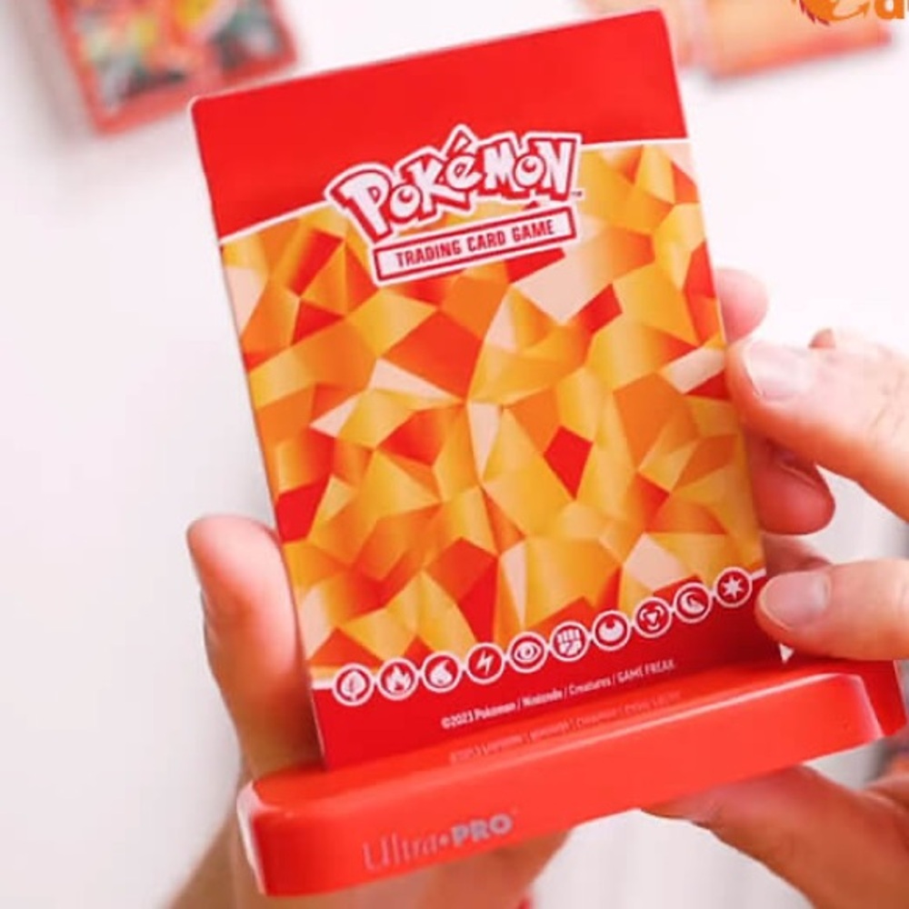 ✨Read Description❗️Pokemon, CHARIZARD EX, Orange Card Display Case/Stand!